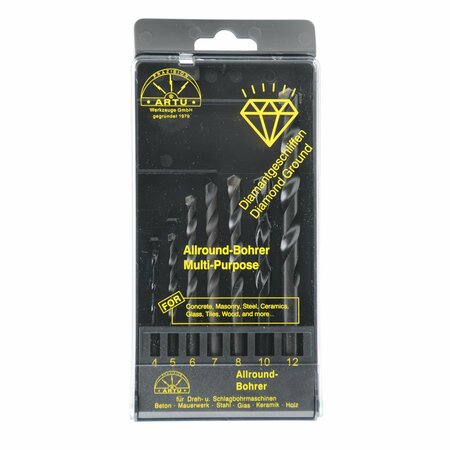 ARTU Multipurpose Metric Drill Bit Set, 7 pcs. 01511